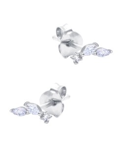 Shining CZ Crystal Silver Stud Earring STS-6247